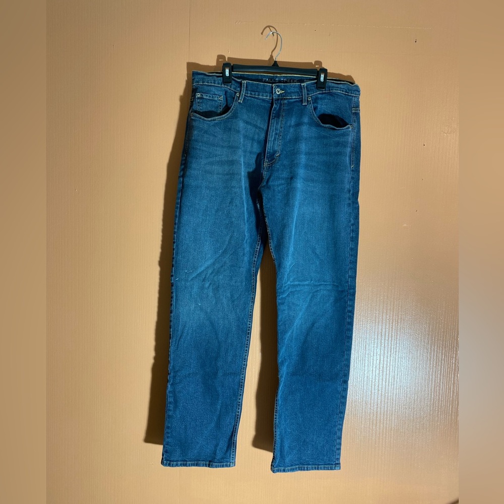 🎄5 for $20 Falls Creek Men’s Blue Jeans Relaxed Fit Size 38x32
